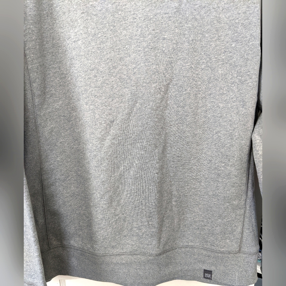 New Era Men's Gray Crewneck Cotton Blend Sweatshirt Size 2XL - Picture 4 of 11